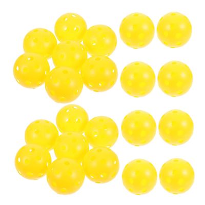 Parliky 25pcs Golf Practice Balls Hollow Training Balls for Use for Enhanced Visibility for Skill Levels