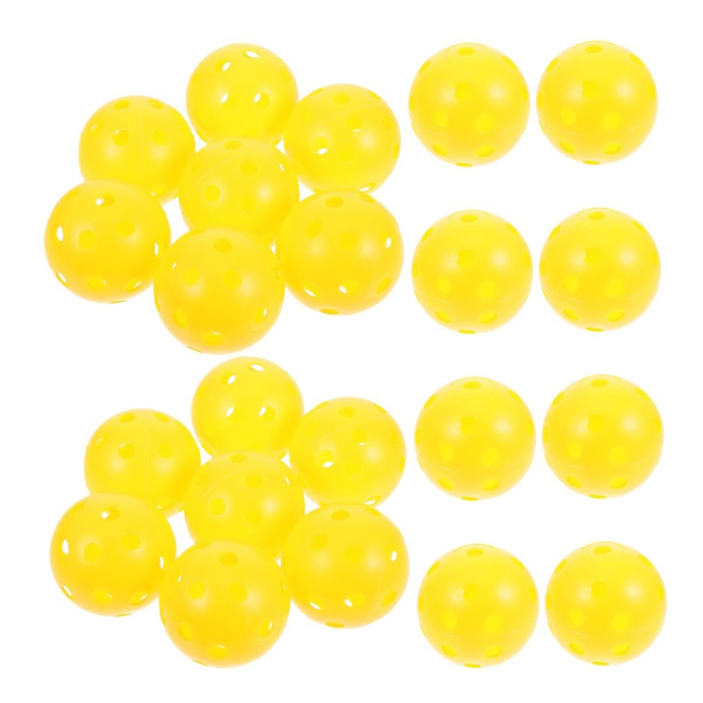 Parliky 25pcs Golf Practice Balls Hollow Training Balls for Use for Enhanced Visibility for Skill Levels