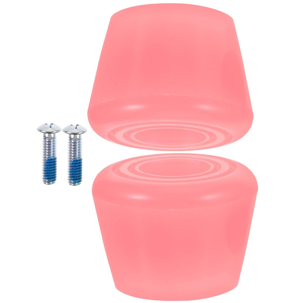 WHAMVOX 1set Roller Skates Brake Pads Replacement Toe Guards Pu Toe Stops Installation Screwdriver for Quad Skating Easy to Install Lightweight and Sturdy Design