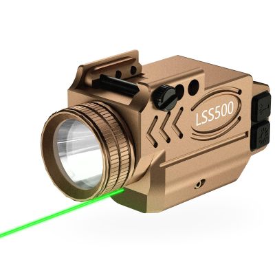 1000 Lumens Pistol Light Green Laser Combo, Aluminum Tactical Weapon Light with Momentary and Strobe Mode, Magnetic USB Rechargeable and Ambidextrous Button, Fits for Picatinny and Compact Rail Mount