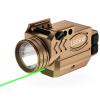 1000 Lumens Pistol Light Green Laser Combo, Aluminum Tactical Weapon Light with Momentary and Strobe Mode, Magnetic USB Rechargeable and Ambidextrous Button, Fits for Picatinny and Compact Rail Mount view 1