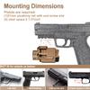 1000 Lumens Pistol Light Green Laser Combo, Aluminum Tactical Weapon Light with Momentary and Strobe Mode, Magnetic USB Rechargeable and Ambidextrous Button, Fits for Picatinny and Compact Rail Mount view 4
