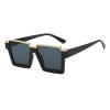 helena Fashion Half Square Sunglasses for Women Trendy Thick Frame blue Sun Glasses Classic Designer Style Shades (C1) view 1