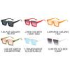 helena Fashion Half Square Sunglasses for Women Trendy Thick Frame blue Sun Glasses Classic Designer Style Shades (C1) view 3