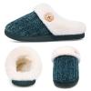 Evshine Women's Chenille Knit Fuzzy Slippers Memory Foam Warm House Shoes view 4