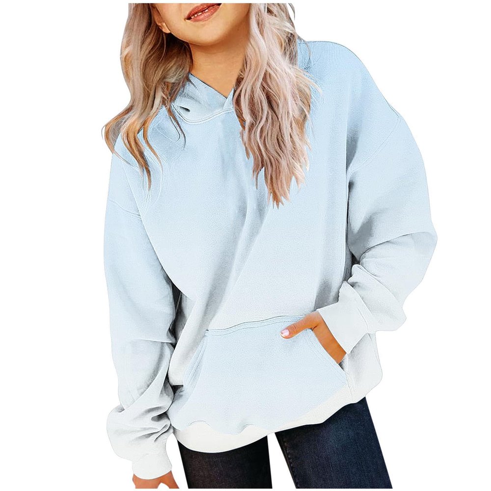 Ayolanni girls hoodies size 8-10 Cute Hoodies for Teen Girls Trendy Preppy Hooded Sweatshirts Oversized Long Sleeve Shirts Gradient Clothes for Girls
