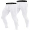 Roadbox 2 Pack Men's Compression Pants Cycling Tights Leggings Workout Bottoms Baselayer for Gym Basketball Running view 1