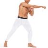 Roadbox 2 Pack Men's Compression Pants Cycling Tights Leggings Workout Bottoms Baselayer for Gym Basketball Running view 4