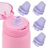 4pcs Bite Valve Replacement for Ello Cooper 22/32oz Stainless Steel Water Bottle, Water Bottle Mouthpiece BPA Free Silicone Cap Lid Spout for Ello Cooper 18/22/32/40oz Accessories Parts(Purple) view 1
