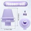 4pcs Bite Valve Replacement for Ello Cooper 22/32oz Stainless Steel Water Bottle, Water Bottle Mouthpiece BPA Free Silicone Cap Lid Spout for Ello Cooper 18/22/32/40oz Accessories Parts(Purple) view 2