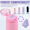 4pcs Bite Valve Replacement for Ello Cooper 22/32oz Stainless Steel Water Bottle, Water Bottle Mouthpiece BPA Free Silicone Cap Lid Spout for Ello Cooper 18/22/32/40oz Accessories Parts(Purple) view 4