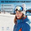 GoLight OTG Ski Goggles for Youth, Teen & Small-Face Adult  REVO Spherical Lens with Anti-Fog Coating, UV400 Protection, Flexible TPU Frame, Non-Slip Adjustable Strap for Skiing & Snowboarding view 2