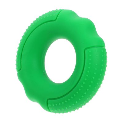 KOMBIUDA 50pounds Silicone Hand Strengthener Ring for Indoor Fitness Portable Finger and Wrist Exerciser for Athletes Musicians and Seniors Resistance Deep Green Color