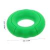 KOMBIUDA 50pounds Silicone Hand Strengthener Ring for Indoor Fitness Portable Finger and Wrist Exerciser for Athletes Musicians and Seniors Resistance Deep Green Color view 2