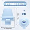2pcs Bite Valve Replacement for Ello Cooper 22/32oz Stainless Steel Water Bottle, Bottle Mouthpiece BPA Free Mouth Piece Silicone Cap Lid Spout for Ello Cooper 18/22/32/40oz Accessories Parts(Blue) view 2