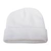 2024 Men's Hats & Caps Autumn and Winter Couple Simple Pullover Hat (White, One Size) Knitted Beanie Hats with Earflap Deals 2024 view 1