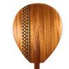 Blonde Koa Paddle 60 inch Steersman with Custom Tribal Etching | #koa7460 view 1