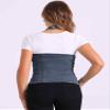 Allegra K Denim Vest for Women's Halter Neck Button Down Backless Jean Waistcoat Medium Gray Blue view 3