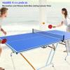 AOKUNG 9ft Mid-Size Table Tennis Table Foldable & Portable Ping Pong Table Set for Indoor Games with Net, 2 Table Tennis Paddles and 3 Balls view 2