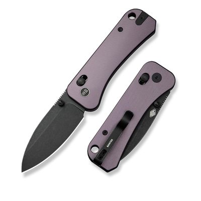 WeKnife Banter 2 Pocket Knife for EDC, Crossbar Lock Folding Knife with 2.87" CPM S35VN Steel Blade Aluminum Handle, Designed by Ben Petersen WE23075-2(Purple)