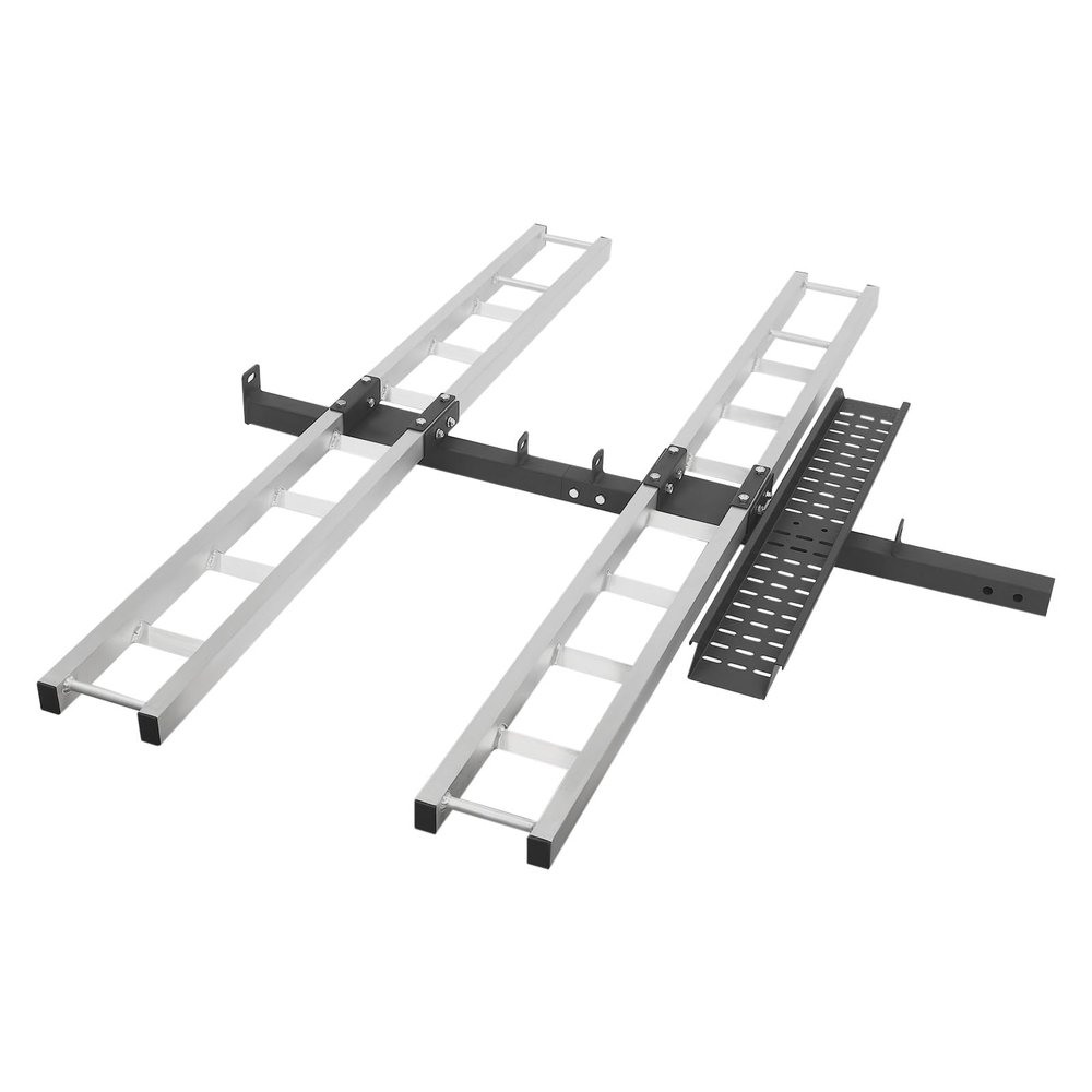 banborba 2-Bike 600 LBS Aluminum Motorcycle Carrier, Motorcycle Hitch Carrier, Heavy Duty Hitch-Mounted Dirt Bike Rack with Straps, Double Dirt Bike Carrier Simple Installation