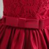 HNXDYY Baby Girls Lace Dress Bowknot Flower Dresses Wedding Baptism Party Tutu Gown (3-4 Years,060 Red-C) Size 110 view 4