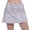 Fodyle Women's High Waist Pleated Tennis Skirt Lined Short Black Dot Print with Pockets Pickleball Golf Running Skirt Large view 2