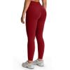 Aoxjox Womens Workout Leggings Metamorph Mid-Rise Hidden Scrunch Tummy Control Gym Training Yoga Pants 27" (Rumba Red, X-Large) view 2