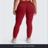 Aoxjox Womens Workout Leggings Metamorph Mid-Rise Hidden Scrunch Tummy Control Gym Training Yoga Pants 27" (Rumba Red, X-Large) view 4