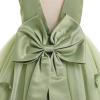 AFAVOM Flower Girl Dress for Wedding Princess Bridesmaid Tulle Dress Formal Elegant 3D Butterfly Pageant Dress First Communion Bowknot Ball Gown Girls Baptism Birthday Party Dress Green 11-12 Years view 4