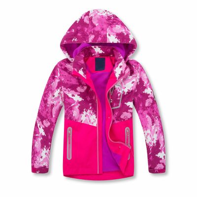 Coats for Boys 14/16 Children's Jacket Colorblocking Camouflage Zipper Shirt Waterpr00f and Boys Size 6 (Red, 4-5 Years)