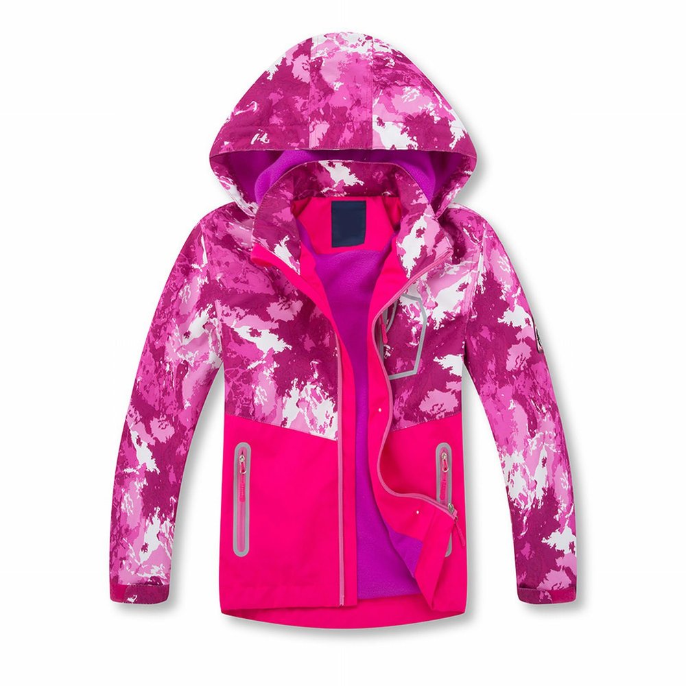 Coats for Boys 14/16 Children's Jacket Colorblocking Camouflage Zipper Shirt Waterpr00f and Boys Size 6 (Red, 4-5 Years)