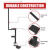 KUAFU Boat Trailer Steps with Extra Step Compatible with Bow Heights up to 33" Boat Boarding Steps Triple Steps Dual Step view 3