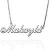 AQGS Makayla Custom Name Necklace Customized Personalized Plated Name Necklace for Mother Daughter Friendship Women Valentine's Day Christmas Birthday New Year Silver view 1