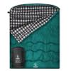 FORINBUY 0 Degree Flannel Double Sleeping Bag for Adults, Couples or Family - Winter Queen Size Waterproof & Warm 2-Person Sleeping Bag for Cold Weather Camping, RV Travel view 1