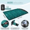 FORINBUY 0 Degree Flannel Double Sleeping Bag for Adults, Couples or Family - Winter Queen Size Waterproof & Warm 2-Person Sleeping Bag for Cold Weather Camping, RV Travel view 3