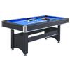 LMAOSS 6" Pool Table, Portable Pool Table with Complete Billiard Accessory Sets, Foldable Billiard Game Table Set, with Table Tennis Top, for Family Game Rooms(Blue) view 2