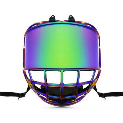 Gy Hockey Full Face Shield Visor Senior Hockey Face Shield Ice Hockey Helmet Visor Adult & Youth, Anti-Scratch/Anti-Fog/Ce Certified (Revo Green)