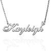 AQGS Kayleigh Custom Name Necklace Customized Personalized Plated Name Necklace for Mother Daughter Friendship Women Valentine's Day Christmas Birthday New Year Silver view 1