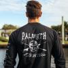Palmyth Fishing Shirts for Men Long Sleeve UPF 50+ Sun Protection UV T Shirt Tee Skull Swim L view 2
