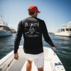 Palmyth Fishing Shirts for Men Long Sleeve UPF 50+ Sun Protection UV T Shirt Tee Skull Swim L view 3