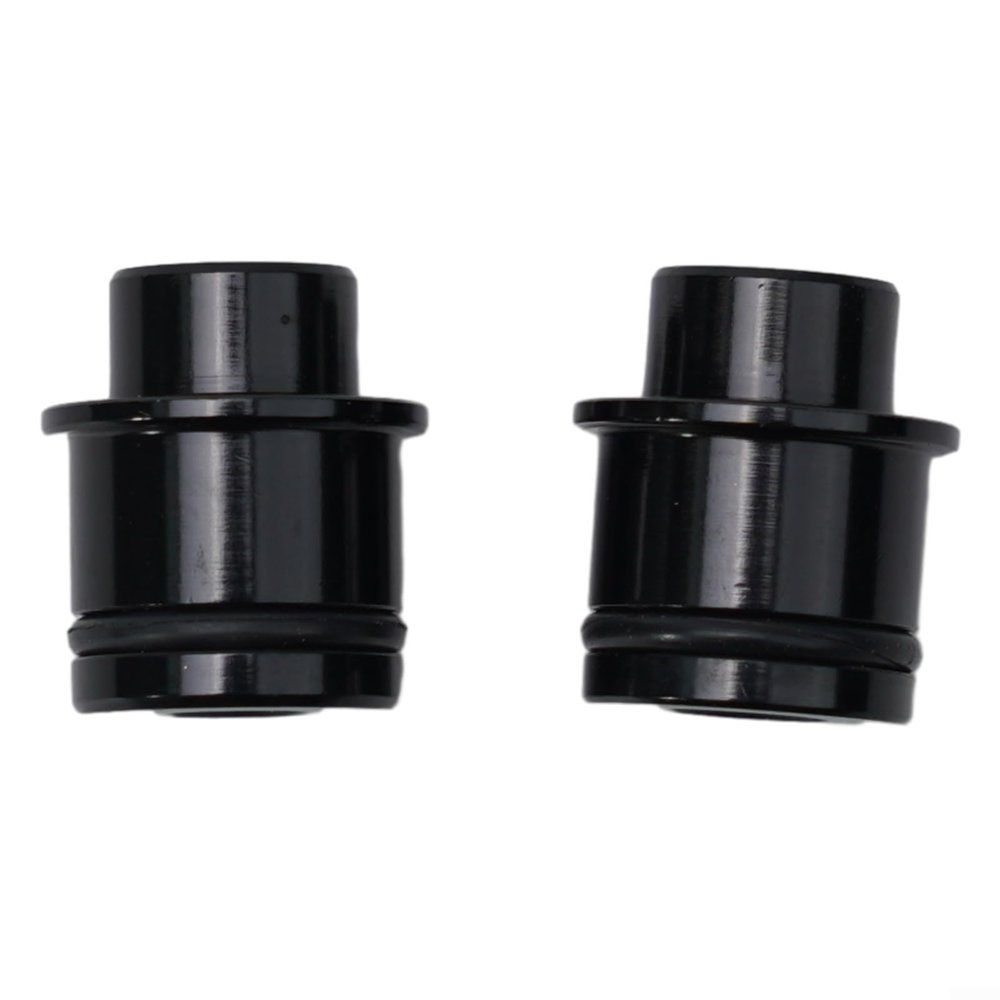 2PCS Bicycle Adapter QR Hub Conversion Adapter Wheel Hub Adapter For 12/15mm Thru Axle Hubs(2pcs 12 to 9mm)