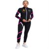 Fldy Womens Figure Ice Skating Gym Training Fleece-Lined Jacket Long Sleeve Zipper Sweatshirt with Gymnastics Leggings Hot Pink XX-Large view 1