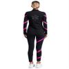 Fldy Womens Figure Ice Skating Gym Training Fleece-Lined Jacket Long Sleeve Zipper Sweatshirt with Gymnastics Leggings Hot Pink XX-Large view 2