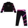 Fldy Womens Figure Ice Skating Gym Training Fleece-Lined Jacket Long Sleeve Zipper Sweatshirt with Gymnastics Leggings Hot Pink XX-Large view 4