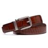 ayamoti Men's Genuine Leather Ratchet Belt, Slide belt with Adjustable Automatic Buckle, 1.4" Wide Premium Leather for Work Casual(2112C/BROWN/36-38) view 2