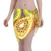 allgobee Women Beach Sarong Bating Suit Cover Ups,Yellow Fleshed Kiwi Wrap Skirt Summer Bikini Pareo For Swimwear view 1