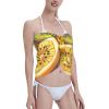 allgobee Women Beach Sarong Bating Suit Cover Ups,Yellow Fleshed Kiwi Wrap Skirt Summer Bikini Pareo For Swimwear view 3