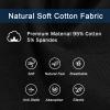 CONKEND Men's Underwear Briefs Cotton Briefs for Men Soft Breathable Comfy U Pouch Brief 4 pack M view 2