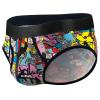 CONKEND Men's Underwear Briefs Cotton Briefs for Men Soft Breathable Comfy U Pouch Brief 4 pack M view 3
